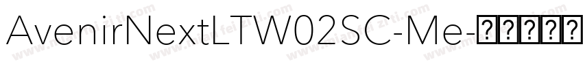 AvenirNextLTW02SC-Me字体转换