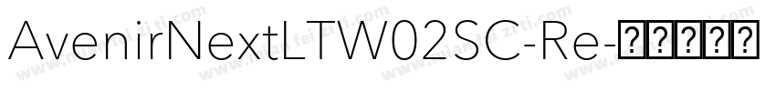 AvenirNextLTW02SC-Re字体转换
