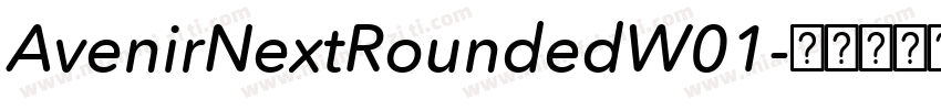 AvenirNextRoundedW01字体转换