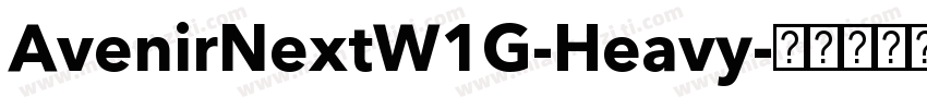 AvenirNextW1G-Heavy字体转换