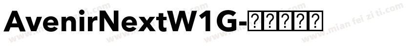 AvenirNextW1G字体转换