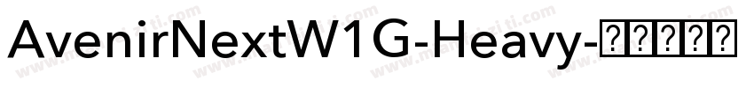 AvenirNextW1G-Heavy字体转换