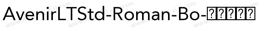 AvenirLTStd-Roman-Bo字体转换