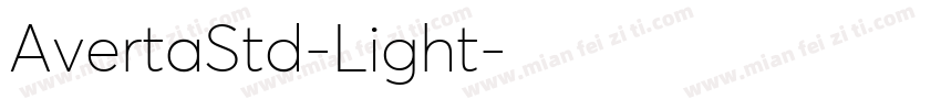 AvertaStd-Light字体转换