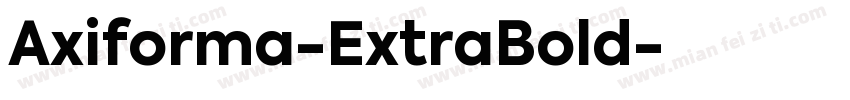 Axiforma-ExtraBold字体转换