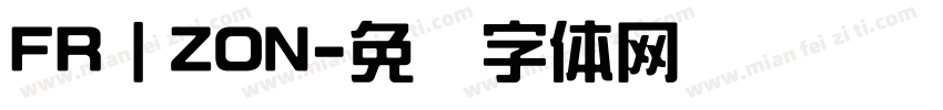 FRⅠZON字体转换