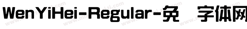 WenYiHei-Regular字体转换