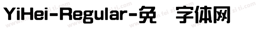 YiHei-Regular字体转换