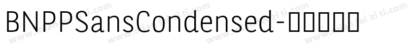 BNPPSansCondensed字体转换