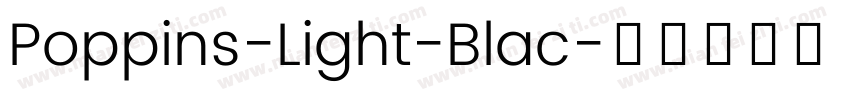 Poppins-Light-Blac字体转换