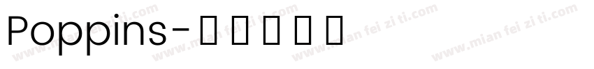 Poppins字体转换