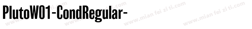 PlutoW01-CondRegular字体转换