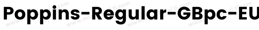 Poppins-Regular-GBpc-EUC-H字体转换