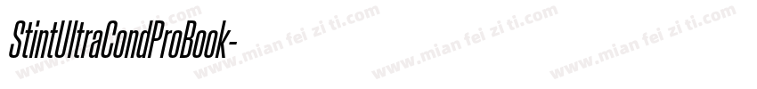 StintUltraCondProBook字体转换