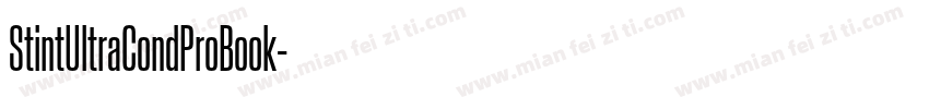 StintUltraCondProBook字体转换
