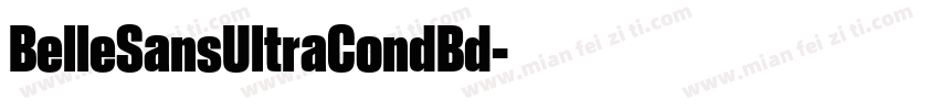 BelleSansUltraCondBd字体转换