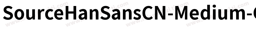 SourceHanSansCN-Medium-GBpc-EUC-H字体转换
