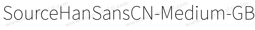 SourceHanSansCN-Medium-GBpc-EUC-H字体转换