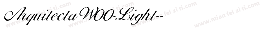 ArquitectaW00-Light-字体转换