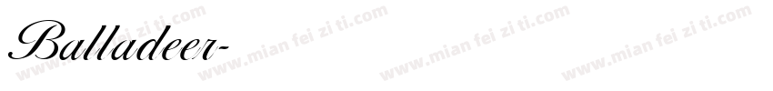 Balladeer字体转换