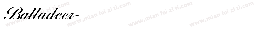 Balladeer字体转换