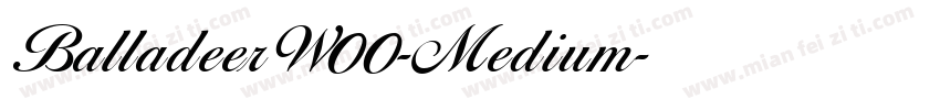 BalladeerW00-Medium字体转换