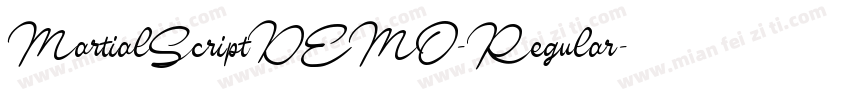 MartialScriptDEMO-Regular字体转换