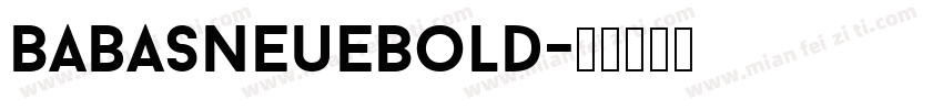 BabasNeueBold字体转换