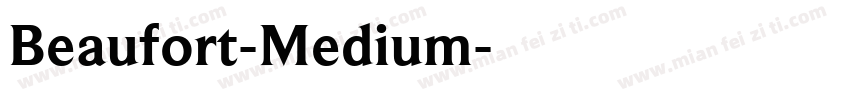 Beaufort-Medium字体转换