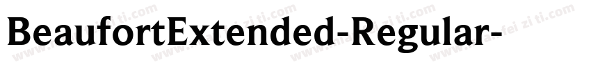 BeaufortExtended-Regular字体转换