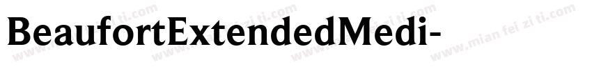 BeaufortExtendedMedi字体转换