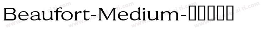Beaufort-Medium字体转换