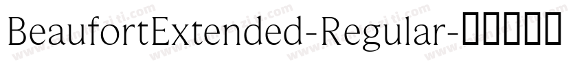BeaufortExtended-Regular字体转换