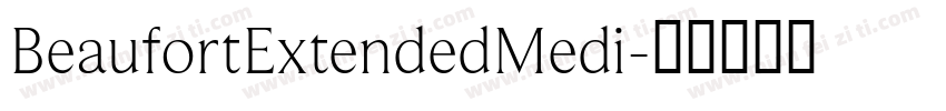 BeaufortExtendedMedi字体转换