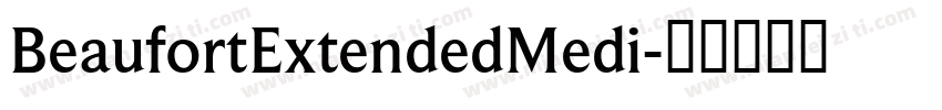 BeaufortExtendedMedi字体转换