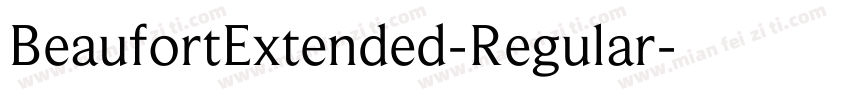 BeaufortExtended-Regular字体转换