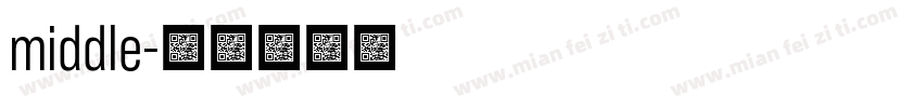 middle字体转换