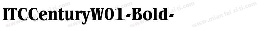ITCCenturyW01-Bold字体转换