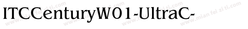 ITCCenturyW01-UltraC字体转换