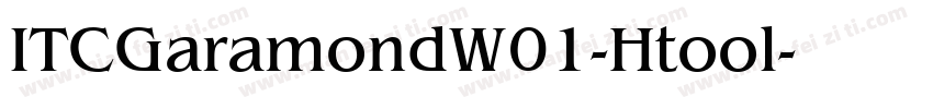 ITCGaramondW01-Htool字体转换