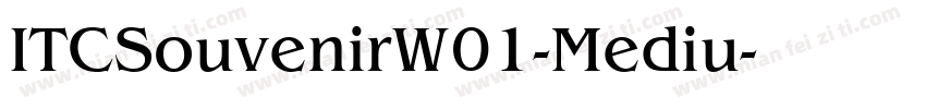 ITCSouvenirW01-Mediu字体转换