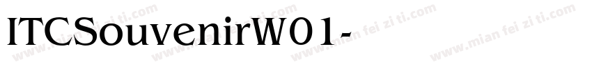 ITCSouvenirW01字体转换