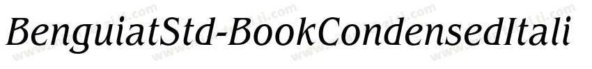 BenguiatStd-BookCondensedItalic字体转换