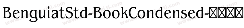 BenguiatStd-BookCondensed字体转换