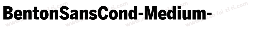 BentonSansCond-Medium字体转换