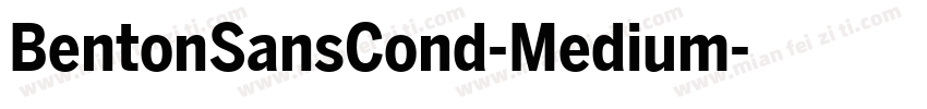 BentonSansCond-Medium字体转换