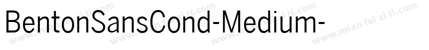 BentonSansCond-Medium字体转换