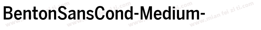 BentonSansCond-Medium字体转换