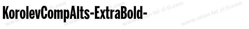 KorolevCompAlts-ExtraBold字体转换