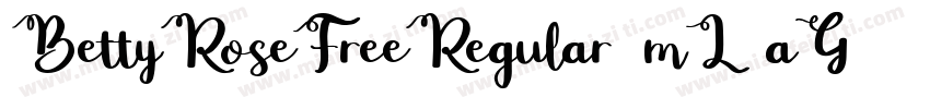 BettyRoseFreeRegular-mL1aG字体转换